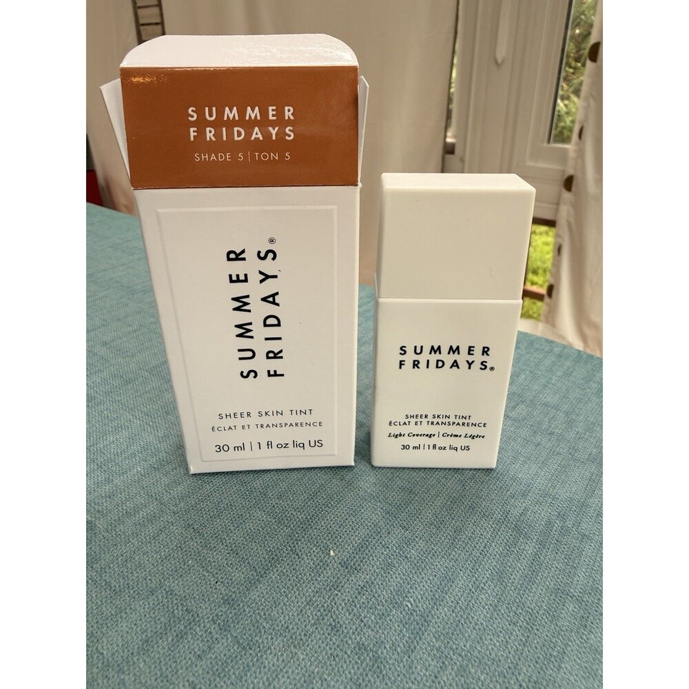 Shade 5 - Summer Fridays Sheer Skin Tint 1 Oz NEW Vegan Fragrance Free